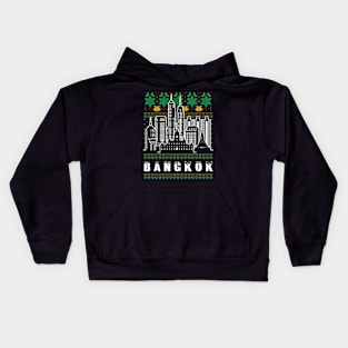 Bangkok Thailand Ugly Christmas Kids Hoodie